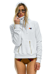 Aviator Nation Ninja Pullover Hoodie in White