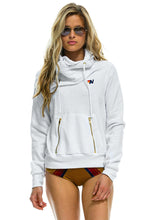 Load image into Gallery viewer, Aviator Nation Ninja Pullover Hoodie in White