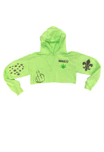 Load image into Gallery viewer, SINGER22 Exclusive OOAK22 Special Customizable Spray Cropped Painted Hoodie FU