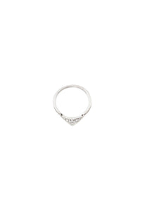 Gemelli Pave Triangle Midi Ring