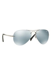 Ray-Ban RB3449 Rimless Metallic Aviator Sunglasses