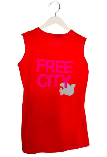 FREE CITY Dove Cutoff Tank in Redlight