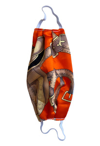 SINGER22 Protective Face Mask Equestrian Print Scarf