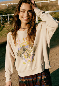 DAYDREAMER Def Leppard On The Prowl Varsity Crew Sweatshirt
