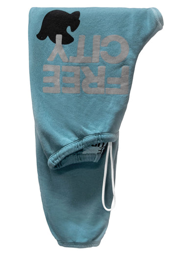 FREE CITY Super Fluff Lux OG Sweatpant in Scrubs Blue