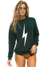 Load image into Gallery viewer, Aviator Nation Bolt Crew Sweatshirt in Charcoal