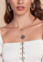 Load image into Gallery viewer, Luv Aj The Evil Eye Double Coin Necklace