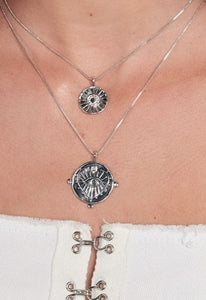 Luv Aj The Evil Eye Double Coin Necklace