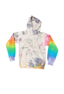 SINGER22 Social Distancing Hoodie Rainbow with Black