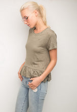 Load image into Gallery viewer, Generation Love Athena Ruffle Short Sleeve Top
