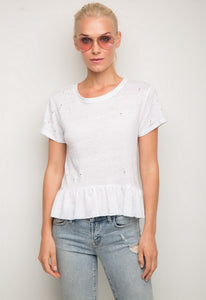 Generation Love Athena Ruffle Short Sleeve Top
