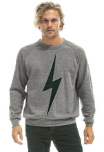 Load image into Gallery viewer, Aviator Nation Bolt Crew Sweatshirt in Heather Grey