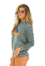 Load image into Gallery viewer, Aviator Nation Daydream Crew Sweatshirt in Heather Grey