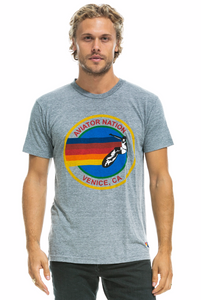 Aviator Nation Unisex Signature Tee in Heather Grey