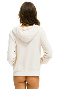 Aviator Nation 5 Stripe Unisex Hoodie Vintage White/Blue