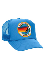 Load image into Gallery viewer, Aviator Nation Signature Vintage Low Rise Trucker Hat in Light Blue