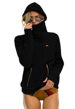 Load image into Gallery viewer, Aviator Nation Ninja Unisex Pullover Hoodie in Black