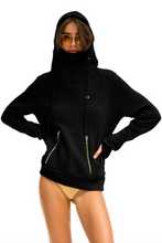 Load image into Gallery viewer, Aviator Nation Ninja Unisex Pullover Hoodie in Black
