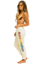 Load image into Gallery viewer, Aviator Nation Logo Sweatpants in Vintage White