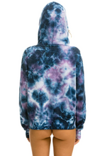 Load image into Gallery viewer, AVIATOR NATION HAND DYED NINJA PULLOVER UNISEX HOODIE - TIE DYE BLUE PURPLE