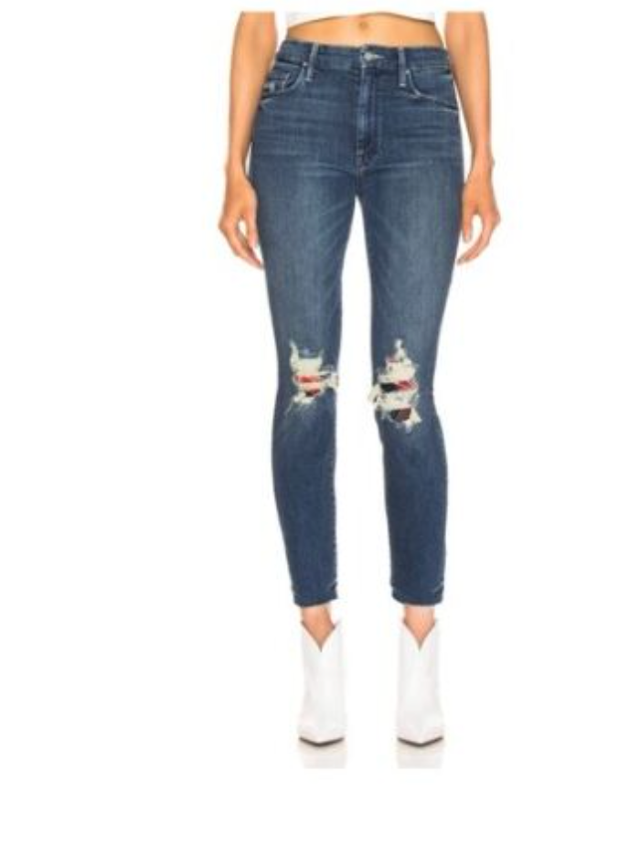 MOTHER High Waisted Looker Ankle Fray Jean just like the ones we use to know