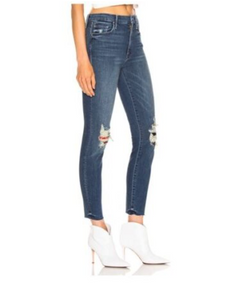 MOTHER High Waisted Looker Ankle Fray Jean just like the ones we use to know