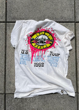 Load image into Gallery viewer, MADEWORN GUNS N&#39; ROSES &#39;92 US TOUR DESTROYED UNISEX TEE