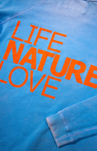 Load image into Gallery viewer, FREE CITY LNL I LOVE WOODSTOCK raglan - snoopy blue or snoopy orange