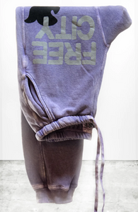 Free City SUPERFLUFF LUX VINTAGEBATH POCKET Unisex sweatpant -purple juice