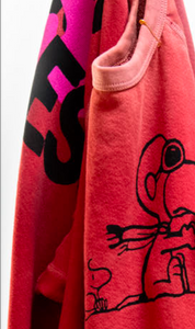 Free City Basicgoodness RedBaron Woodstock Unisex Raglan In Artyard Red