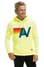 Load image into Gallery viewer, Aviator Nation LOGO PULLOVER UNISEX HOODIE - NEON YELLOW