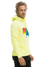 Load image into Gallery viewer, Aviator Nation LOGO PULLOVER UNISEX HOODIE - NEON YELLOW