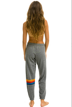 Load image into Gallery viewer, Aviator Nation RAINBOW STITCH WOMENS SWEATPANTS - HEATHER GREY 2