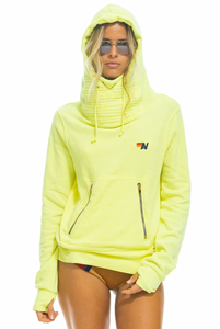 Aviator Nation NINJA PULLOVER UNISEX HOODIE - NEON YELLOW