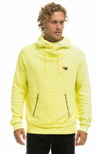 Load image into Gallery viewer, Aviator Nation NINJA PULLOVER UNISEX HOODIE - NEON YELLOW