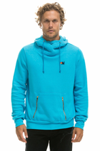 Load image into Gallery viewer, Aviator Nation NINJA PULLOVER UNISEX HOODIE - NEON BLUE