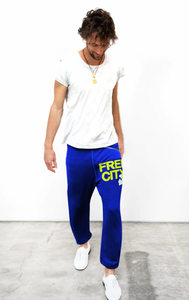 FREE CITY SUPERFLUFF LUX OG UNISEX sweatpant - electric bluelight