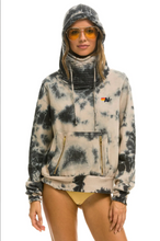 Load image into Gallery viewer, AVIATOR NATION HAND DYED NINJA PULLOVER UNISEX HOODIE - TIE DYE DUSTY hi