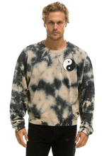 Load image into Gallery viewer, AVIATOR NATION HAND DYED YIN YANG RELAXED CREW UNISEX SWEATSHIRT - TIE DYE DUSTY