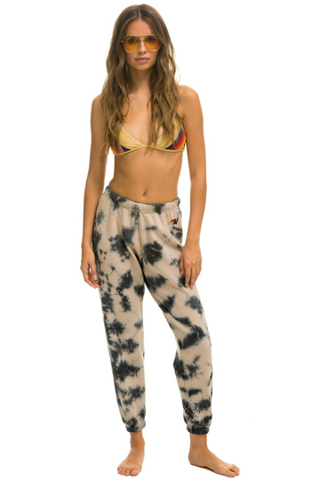 AVIATOR NATION HAND DYED SWEATPANTS - TIE DYE DUSTY