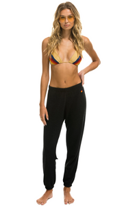 AVIATOR NATION BOLT 4 SWEATPANTS - BLACK