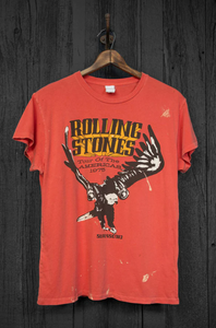 MADEWORN ROLLING STONES TOUR OF THE AMERICA '75 W/SPLATTER