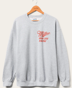 JUNK FOOD CLOTHING UNISEX MILLER HIGH LIFE CHAMP IN CHAMPAGNE FLEA MARKET FLEECE
