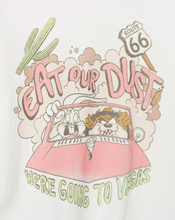 Load image into Gallery viewer, JUNK FOOD CLOTHING UNISEX LOONEY TUNES EAT OUR DUST BUGS AND TAZ VINTAGE TEE