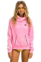 Load image into Gallery viewer, Aviator Nation NINJA PULLOVER UNISEX HOODIE - NEON PINK