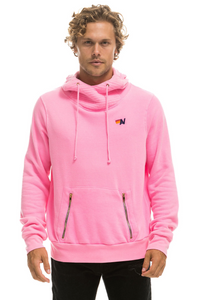 Aviator Nation NINJA PULLOVER UNISEX HOODIE - NEON PINK