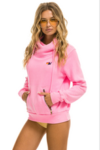 Load image into Gallery viewer, Aviator Nation NINJA PULLOVER UNISEX HOODIE - NEON PINK