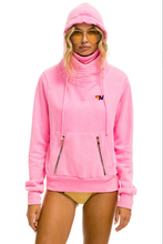Load image into Gallery viewer, Aviator Nation NINJA PULLOVER UNISEX HOODIE - NEON PINK