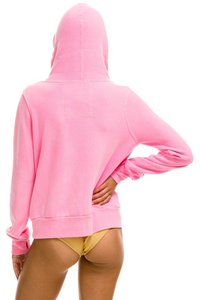 Aviator Nation NINJA PULLOVER UNISEX HOODIE - NEON PINK