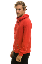Load image into Gallery viewer, AVIATOR NATION UNISEX NINJA PULLOVER HOODIE - RED
